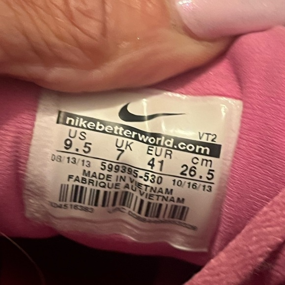 NIKE pink Luna run glide 5 sneakers Sz 9.5 Women’s Runners - Picture 7 of 7